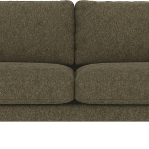 3-personers sofa Rowico Corwin Brenda 77 grøn stof med sorte pulverlakerede metalben H83ÃB238ÃD98 cm